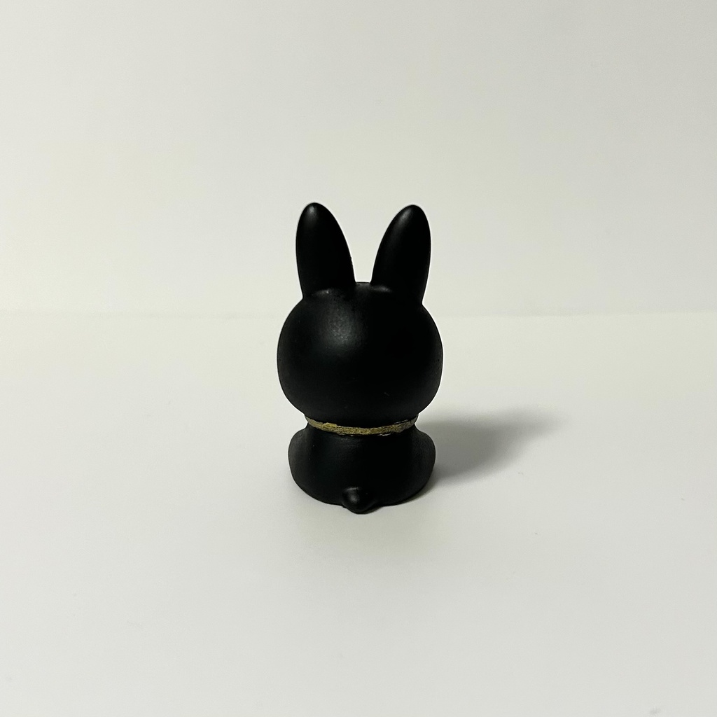【動物フィギュア】うさぎ_黒