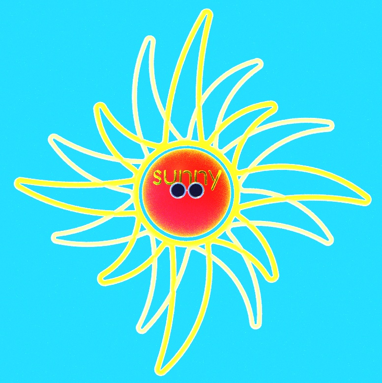 3Dモデル「the sun」回転すると