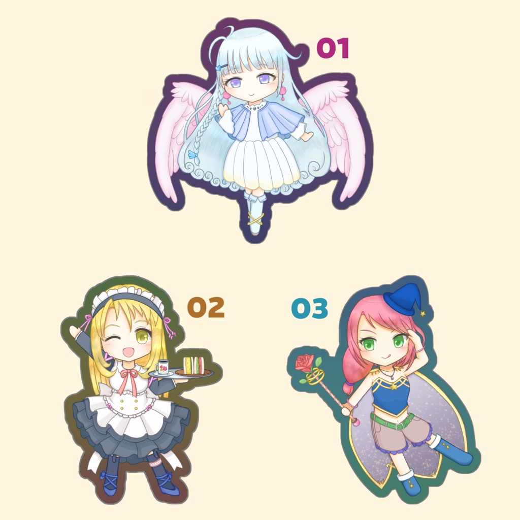 TrinitySymbolicGirls・アクリルキーホルダー