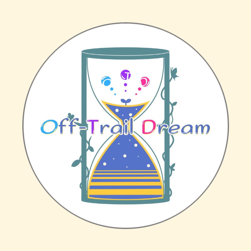 Off-Trail Dream・サークルロゴ缶バッジ