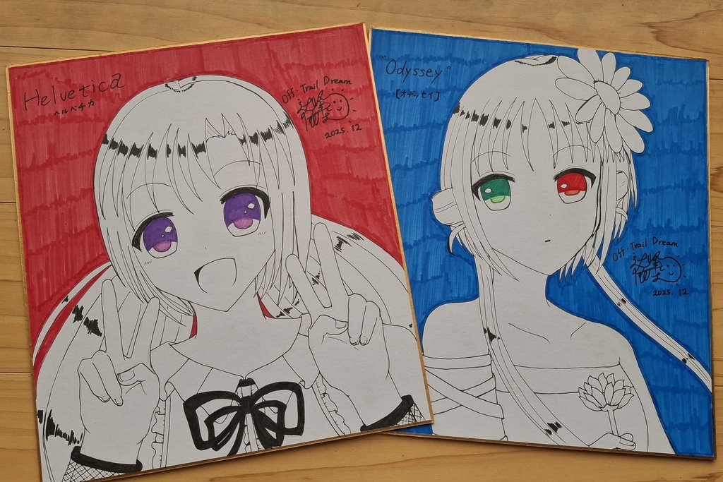 直筆サイン入り色紙・原画 ☆☆期間限定・宛名無料でお入れします!☆☆