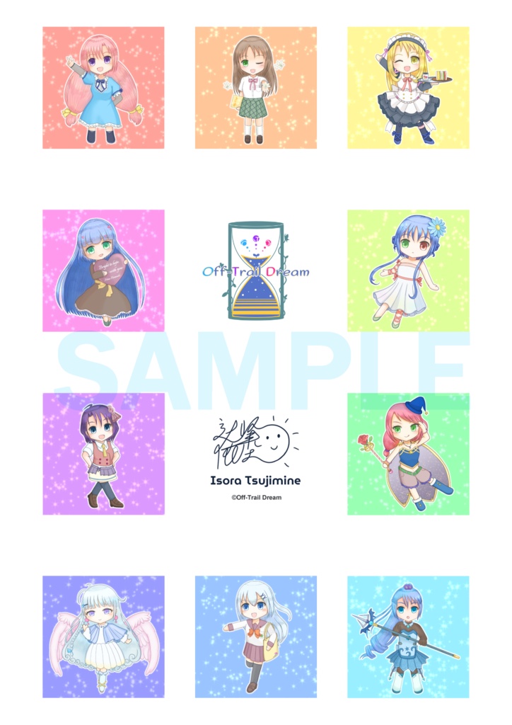 【無料】『Petit Girls』マグネットキット&ミニポスター用イラストシート
