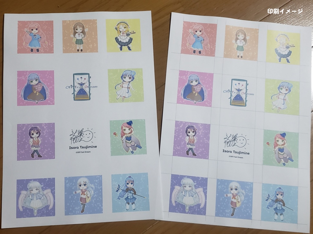 【無料】『Petit Girls』マグネットキット&ミニポスター用イラストシート