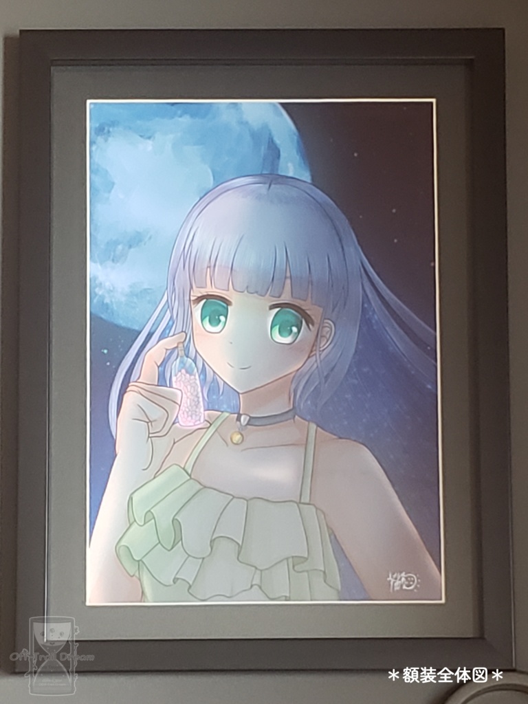 【他商品同梱不可】額装作品「ブルームーン -kunzite-」