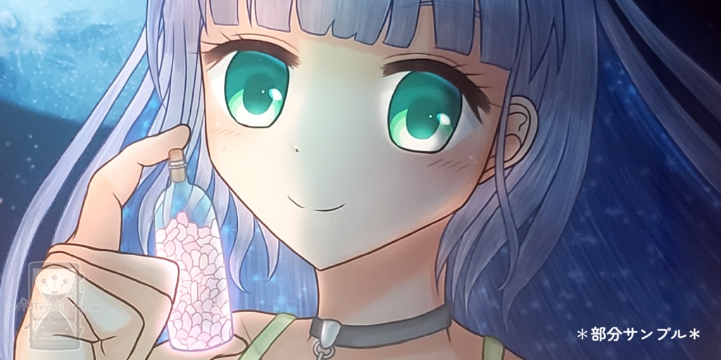 【他商品同梱不可】額装作品「ブルームーン -kunzite-」