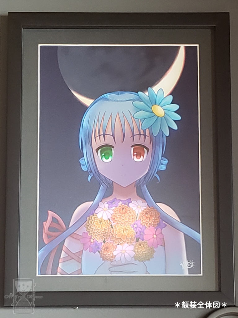 【他商品同梱不可】額装作品「地球照 -flowers-」