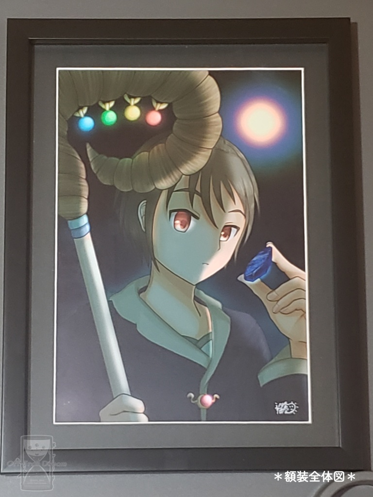 【他商品同梱不可】額装作品「月光環 -sapphire-」