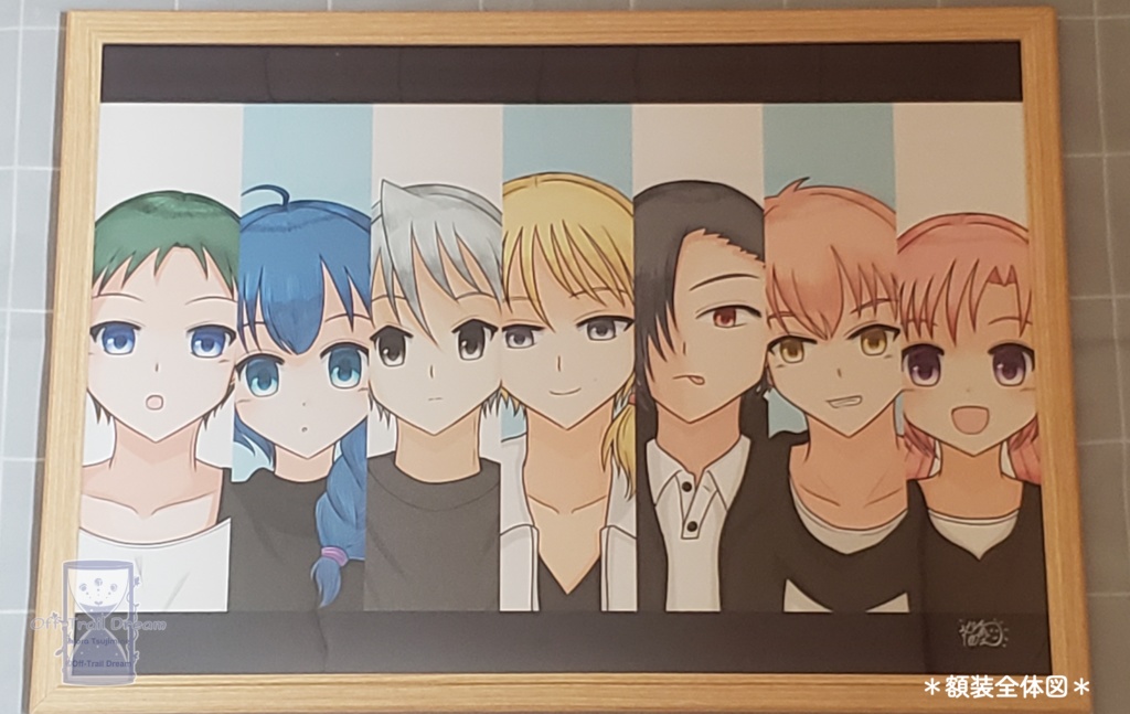 【他商品同梱不可】額装作品「septet」