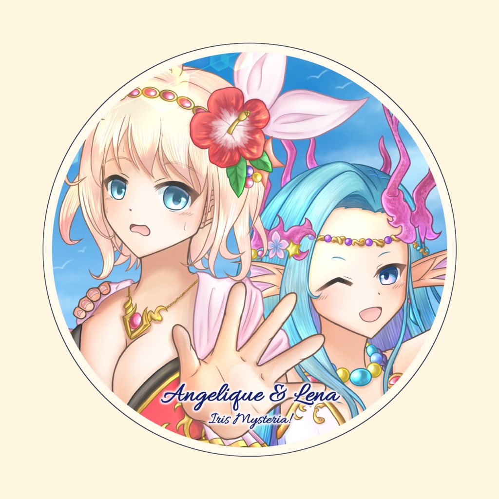 アクリルコースター（アンジェリーク＆レーナ）