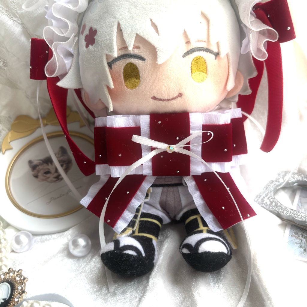 真紅ベロアのかっちりヘドレ&リボン