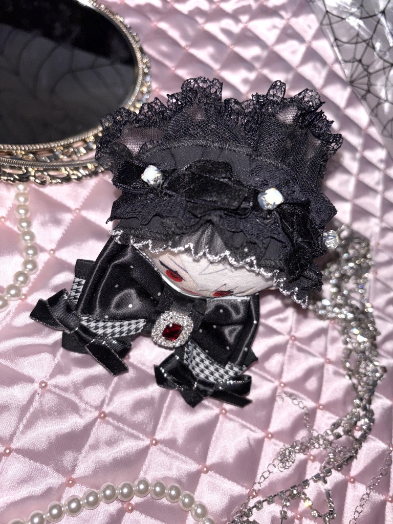 𝔣𝔯𝔦𝔩𝔩 𝔊𝔬𝔱𝔥𝔦𝔠 𝔭𝔯𝔦𝔫𝔠𝔢𝔰𝔰ヘッドドレス(赤✖️黒)