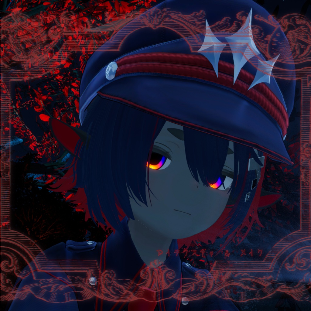 シンカイネオンアイテクスチャ+メイクテクスチャ - Abyss Neon Eye Texture +Makeup Texture -