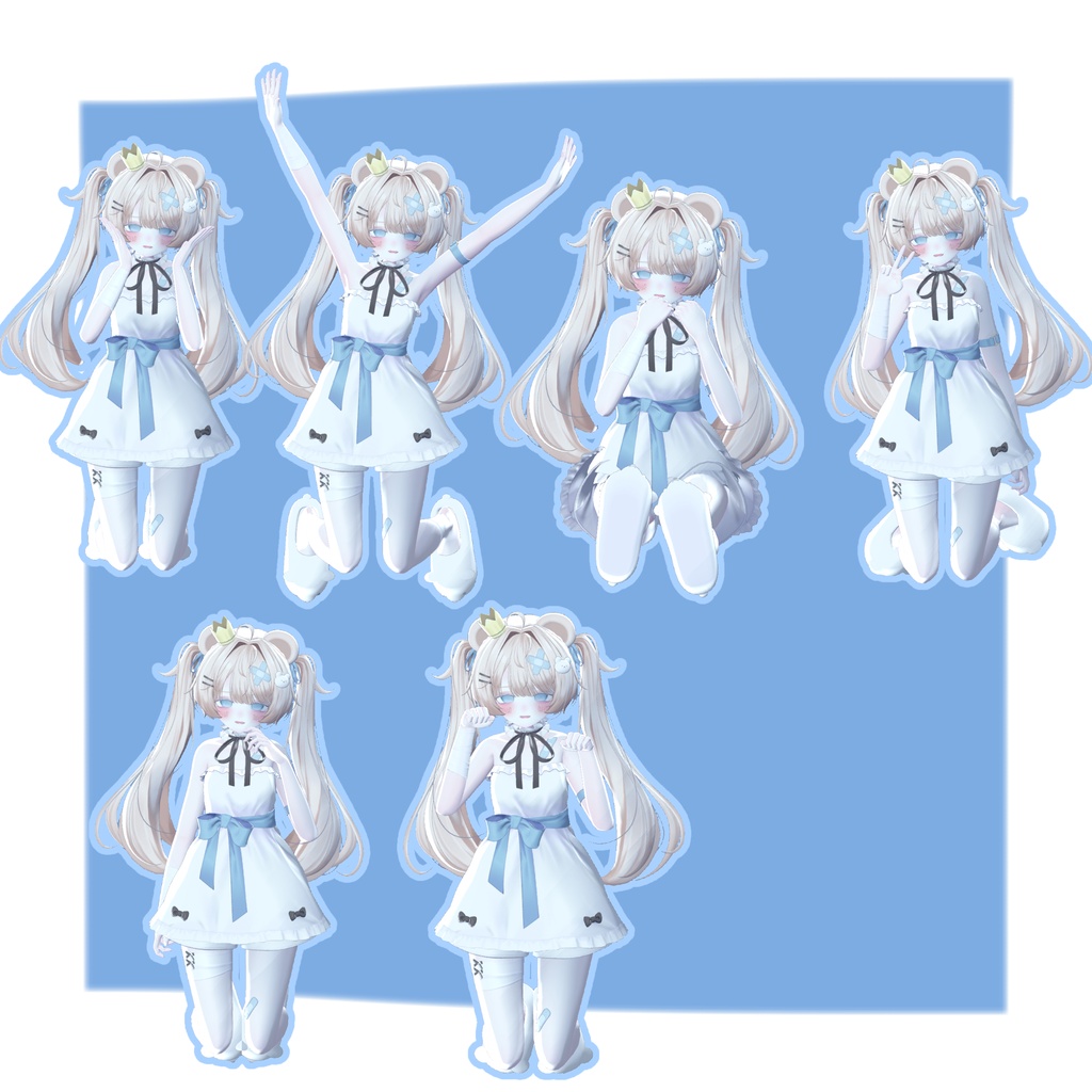 【無料版あり】【発売記念セール中!】デスクトップでもVRみたいなポーズがしたい!なpose set 【50種類+】