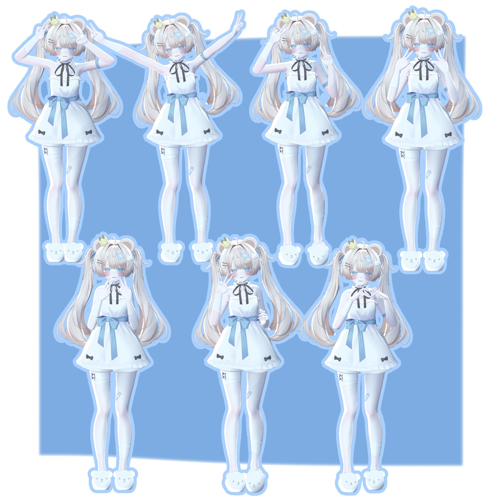 【無料版あり】【発売記念セール中!】デスクトップでもVRみたいなポーズがしたい!なpose set 【50種類+】