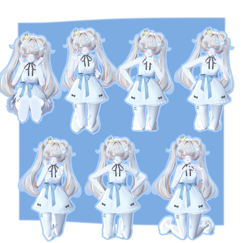 【無料版あり】【発売記念セール中!】デスクトップでもVRみたいなポーズがしたい!なpose set 【50種類+】