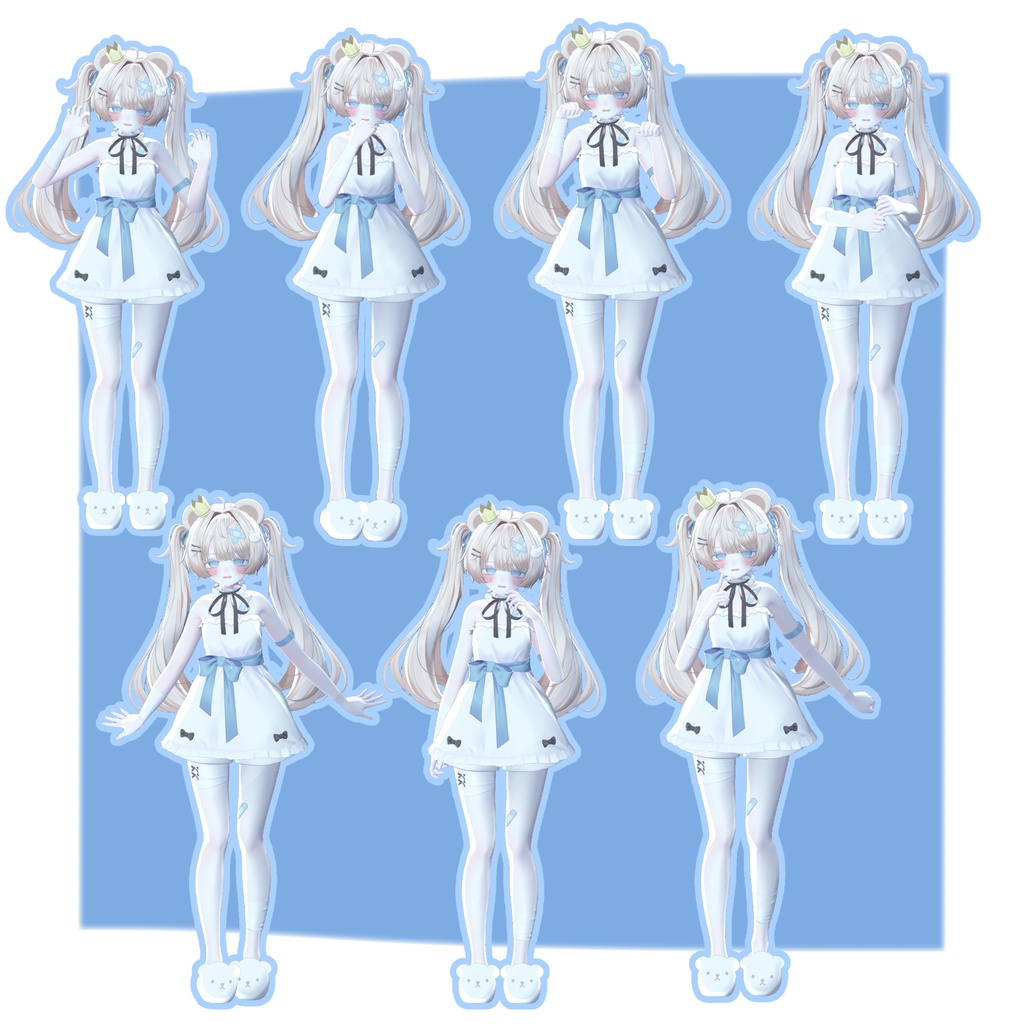 【無料版あり】【発売記念セール中!】デスクトップでもVRみたいなポーズがしたい!なpose set 【50種類+】