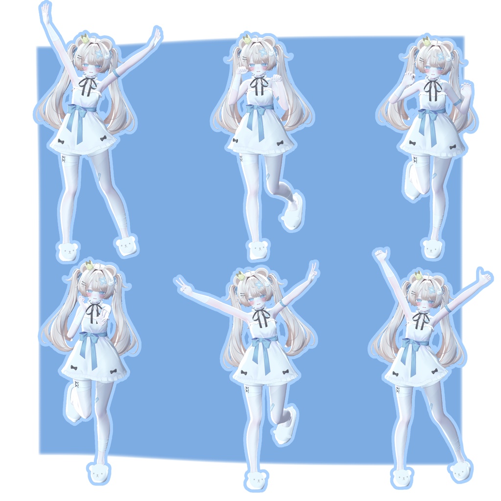 【無料版あり】【発売記念セール中!】デスクトップでもVRみたいなポーズがしたい!なpose set 【50種類+】
