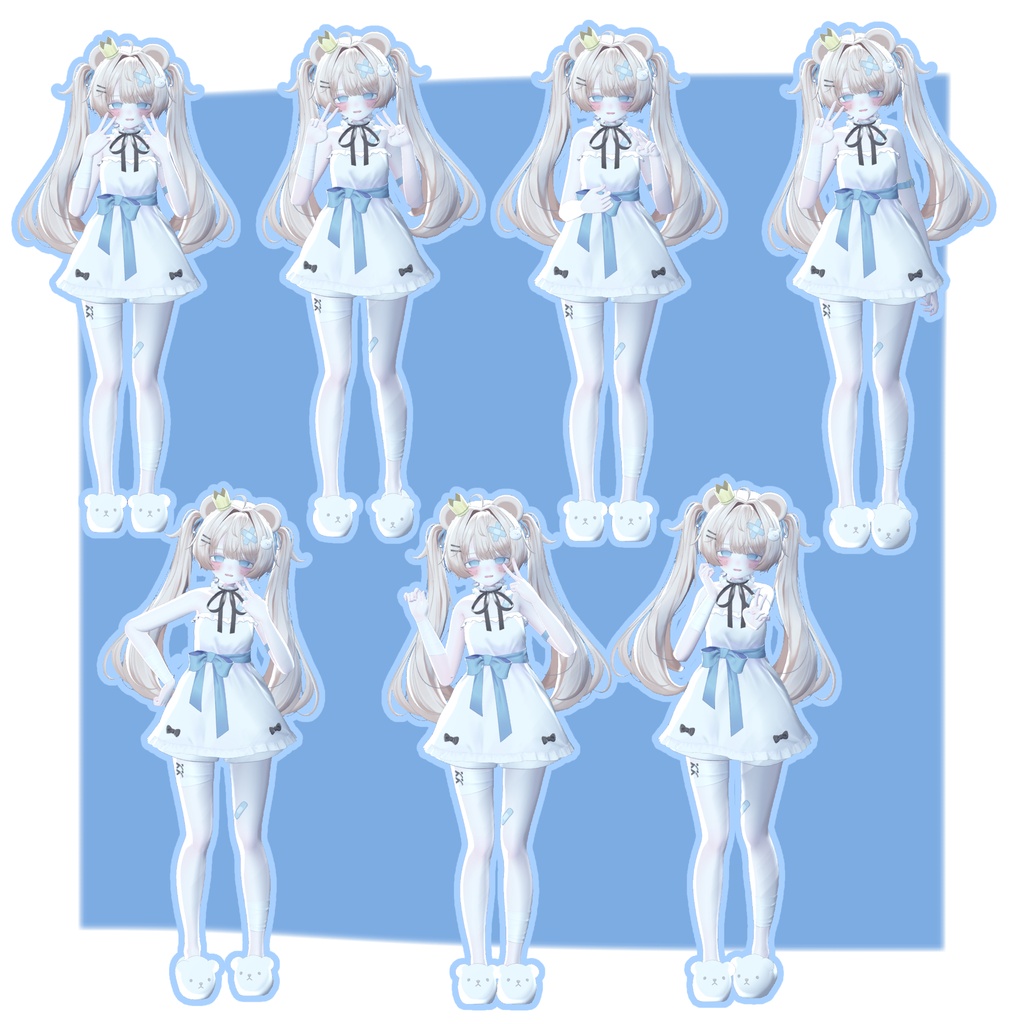 【無料版あり】【発売記念セール中!】デスクトップでもVRみたいなポーズがしたい!なpose set 【50種類+】