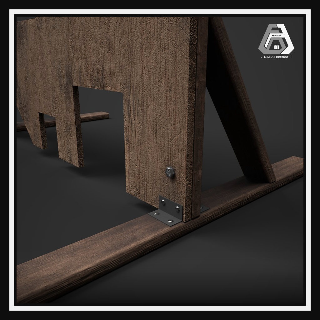 【3Dモデル】V-Tac Barricade | 9-HOLE | トレーニングバンカー | 训练用木板