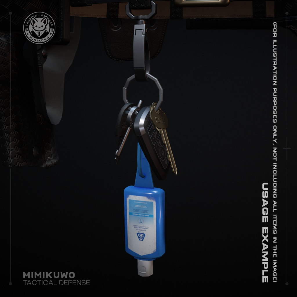 【3Dモデル】Handcuff | Handcuff Case | 手錠 | 手錠ポーチ | US Police style | 警察用