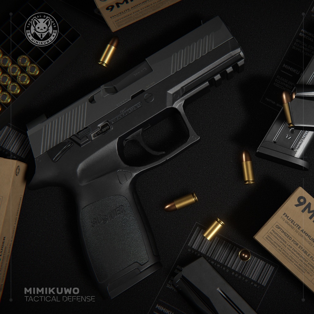 【3Dモデル】P320 | Game Ready Low-poly 3D model