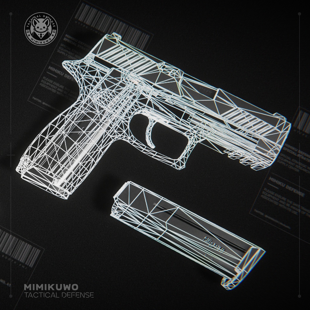 【3Dモデル】P320 | Game Ready Low-poly 3D model