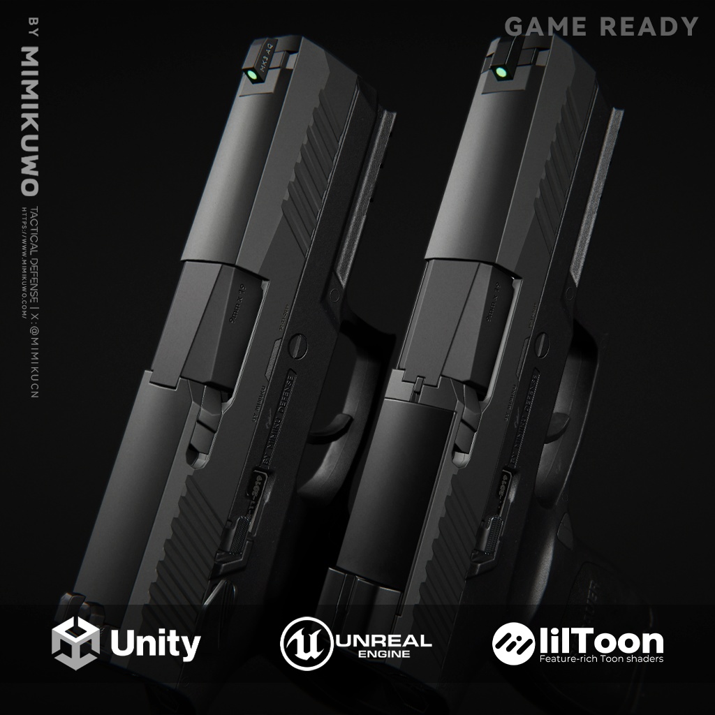 【3Dモデル】P320 | Game Ready Low-poly 3D model