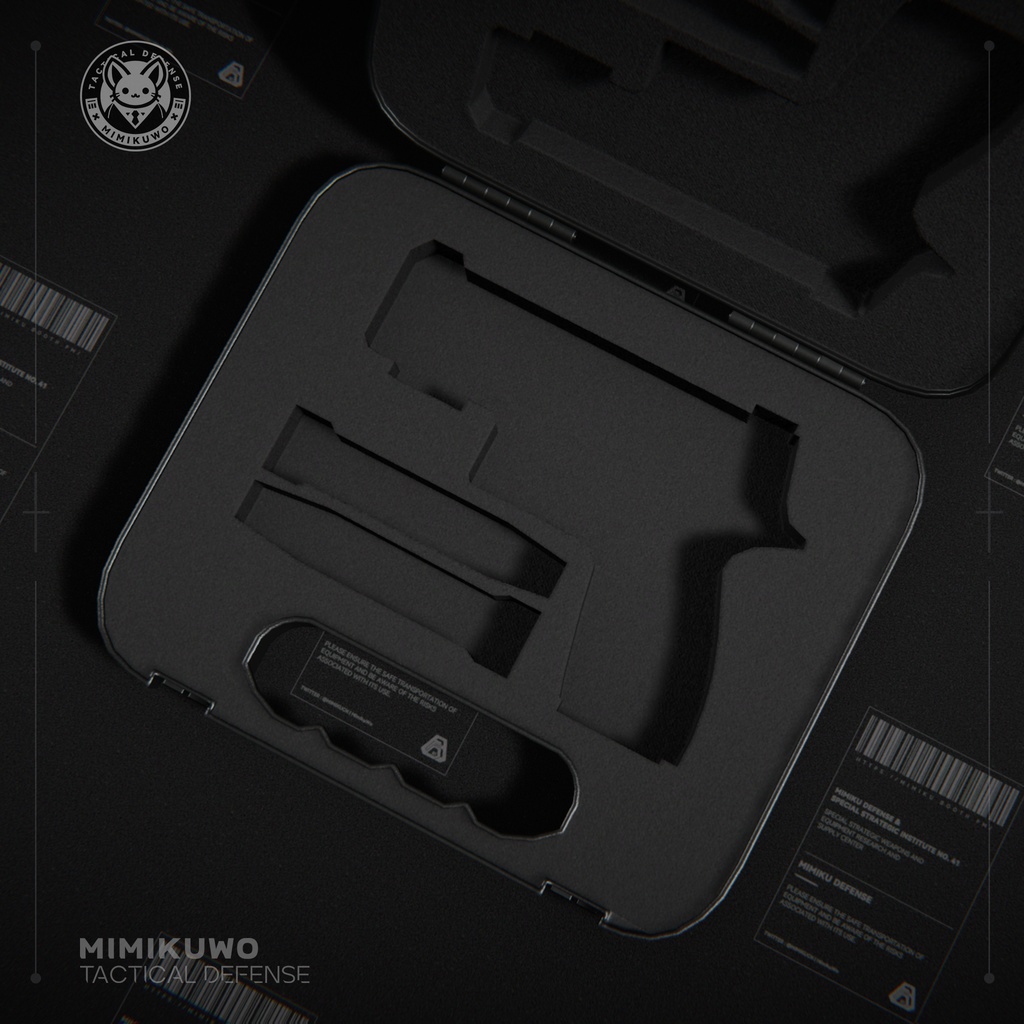 【3Dモデル】P320 / G19 Pistol Case | 武器ボックス | Booth限定/無料