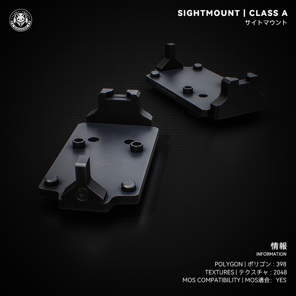 【3Dモデル・VRChat想定】RMR RedDot 照準器 Pack | Expansion | Low-poly - v2.0