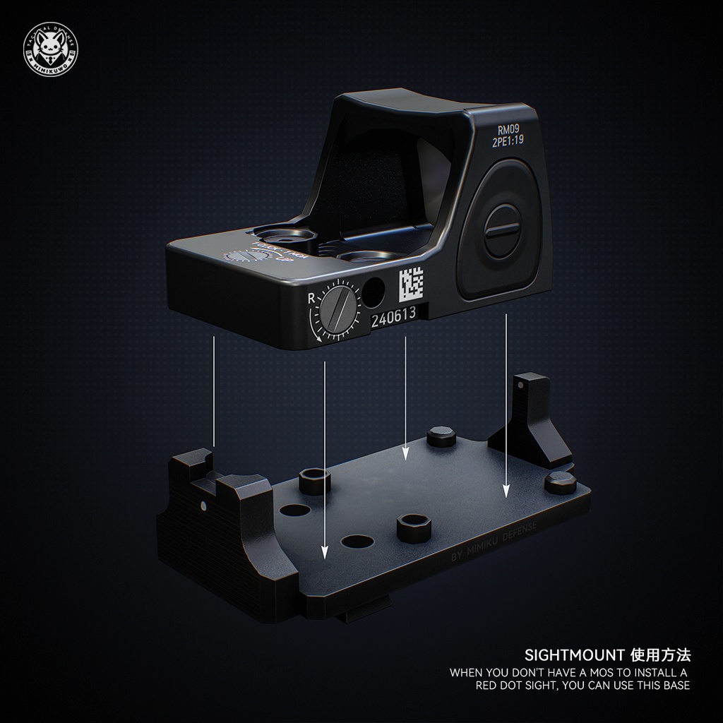 【3Dモデル・VRChat想定】RMR RedDot 照準器 Pack | Expansion | Low-poly - v2.0