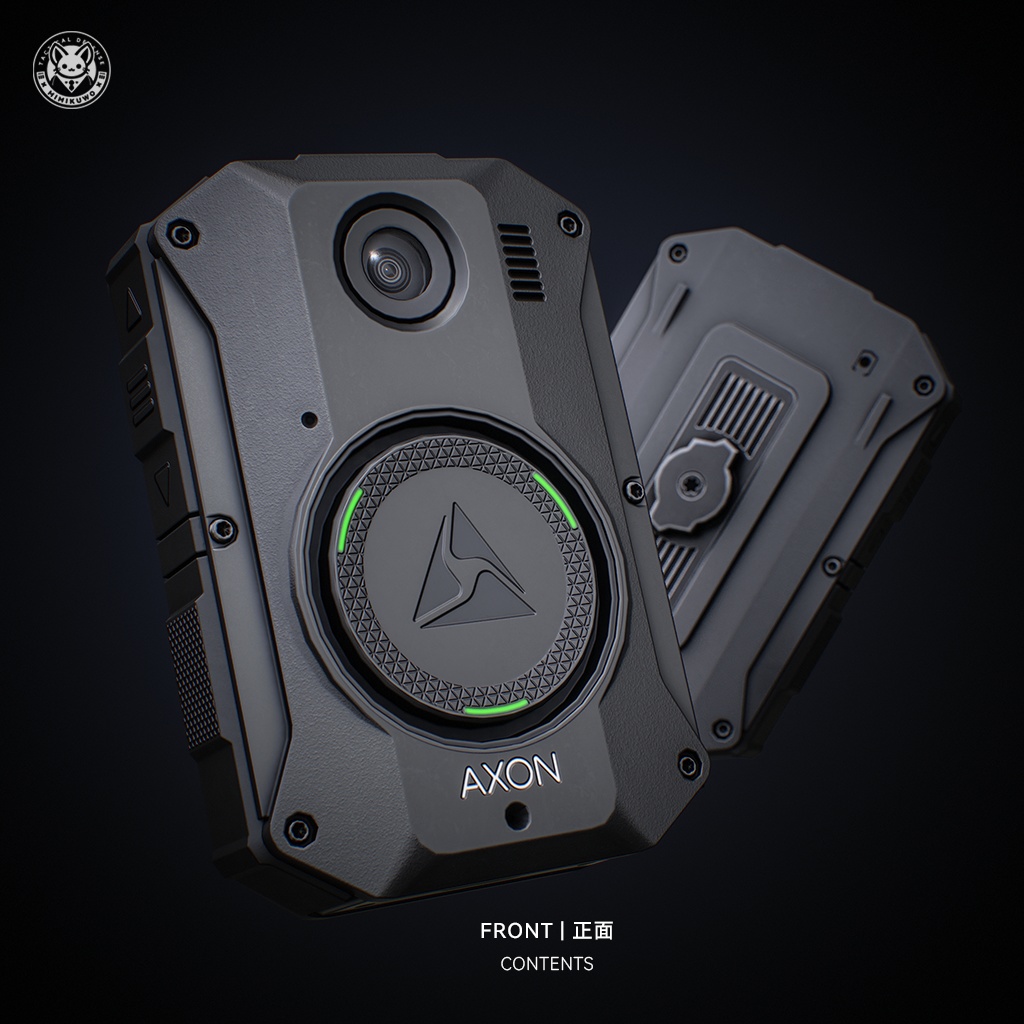 【3Dモデル・MA対応・VRChat想定】Body Camera 3 AXON ボディカメラ | Equip | Low-poly - v1.1