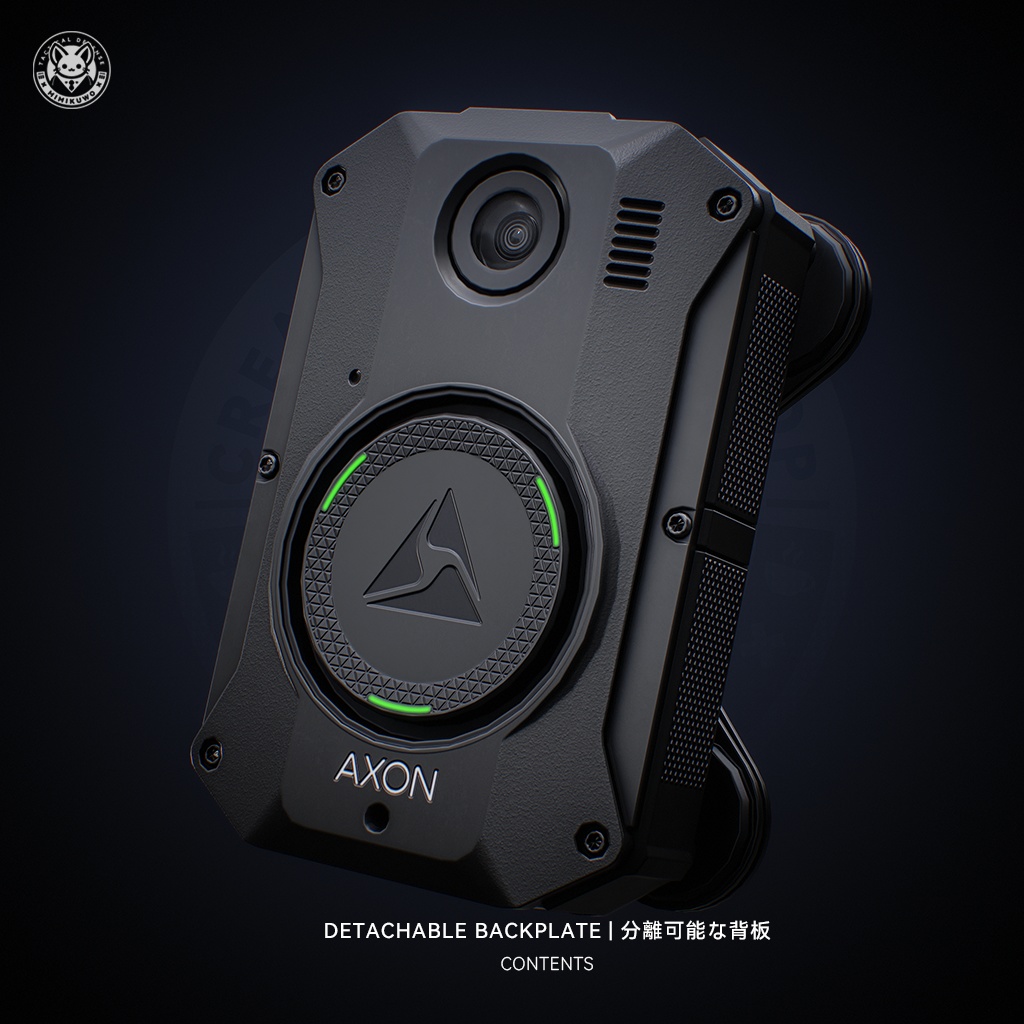 【3Dモデル・MA対応・VRChat想定】Body Camera 3 AXON ボディカメラ | Equip | Low-poly - v1.1