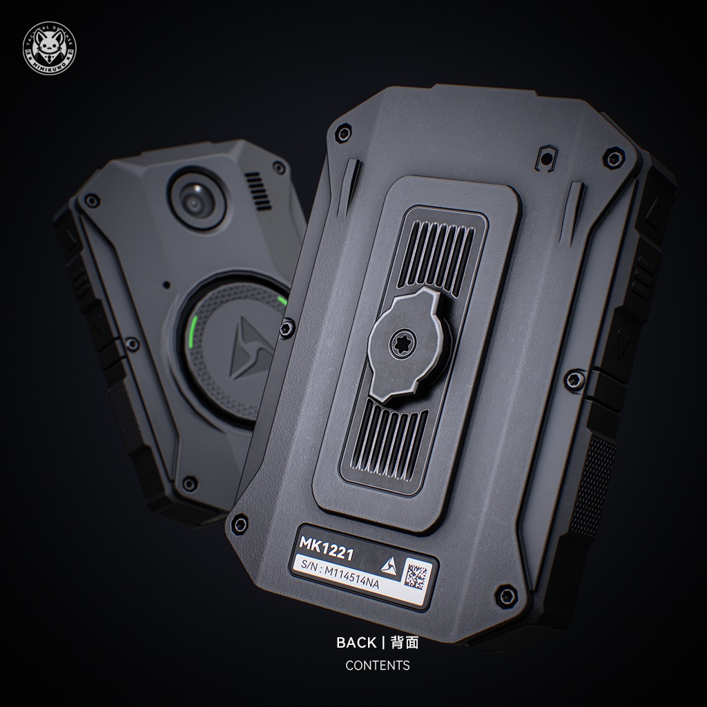 【3Dモデル・MA対応・VRChat想定】Body Camera 3 AXON ボディカメラ | Equip | Low-poly - v1.1