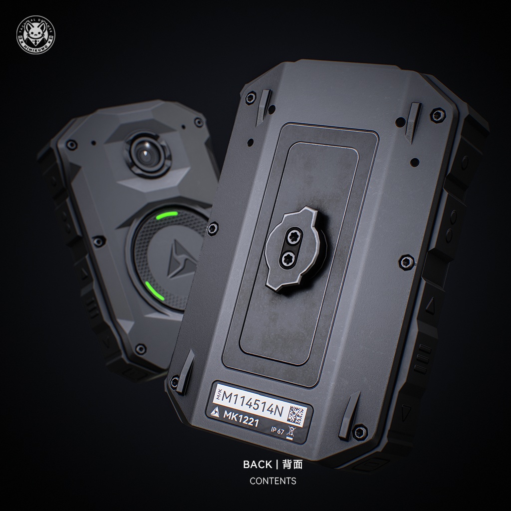 【3Dモデル・MA対応・VRChat想定】Body Camera 4 AXON ボディカメラ | Equip | Low-poly - Update | v1.1