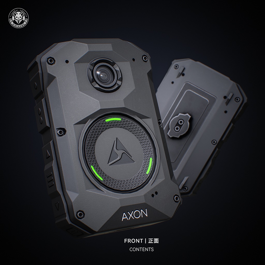 【3Dモデル・MA対応・VRChat想定】Body Camera 4 AXON ボディカメラ | Equip | Low-poly - Update | v1.1