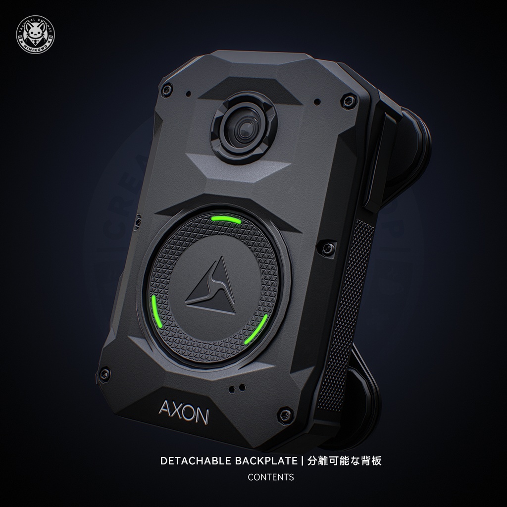【3Dモデル・MA対応・VRChat想定】Body Camera 4 AXON ボディカメラ | Equip | Low-poly - Update | v1.1