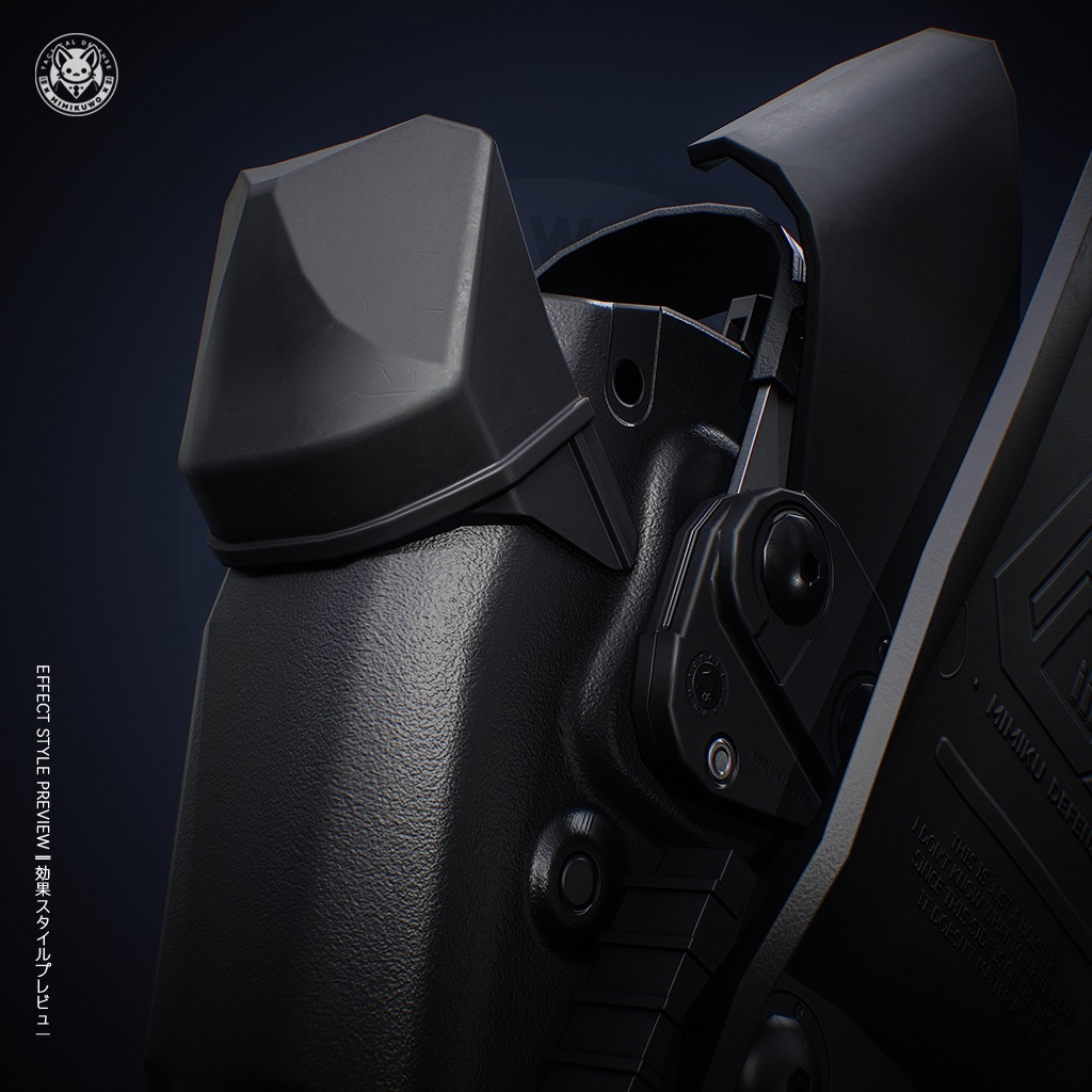 【3Dモデル・VRChat想定】ホルスター Holster | Equip | Low-poly - Update | v1.0