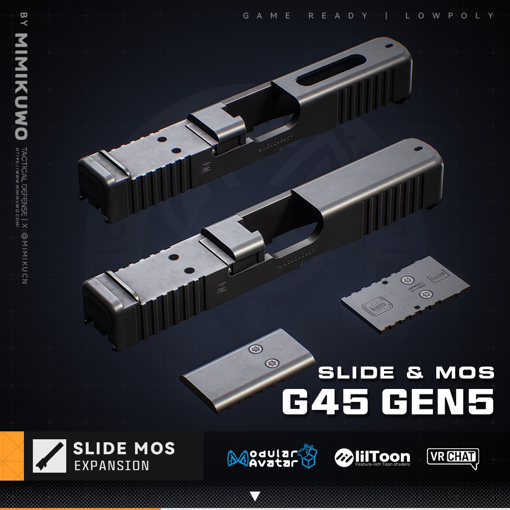 【3Dモデル】G45 Gen5 MOS | Expansion | Low-poly 3D model - v2.0