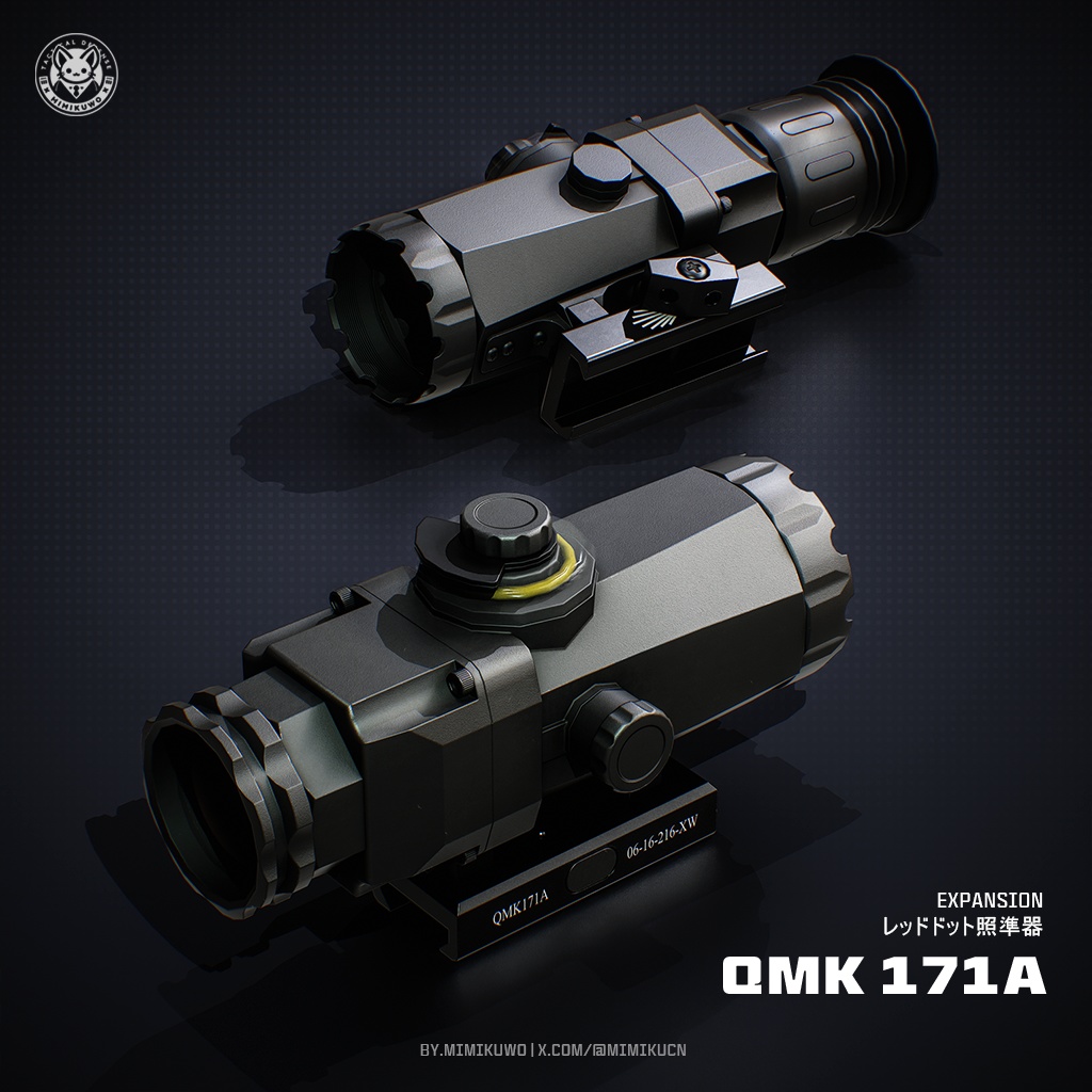 【3Dモデル・MA対応・VRChat想定】 QBZ191&192 | Base MKG5 | Low-poly | v1.1