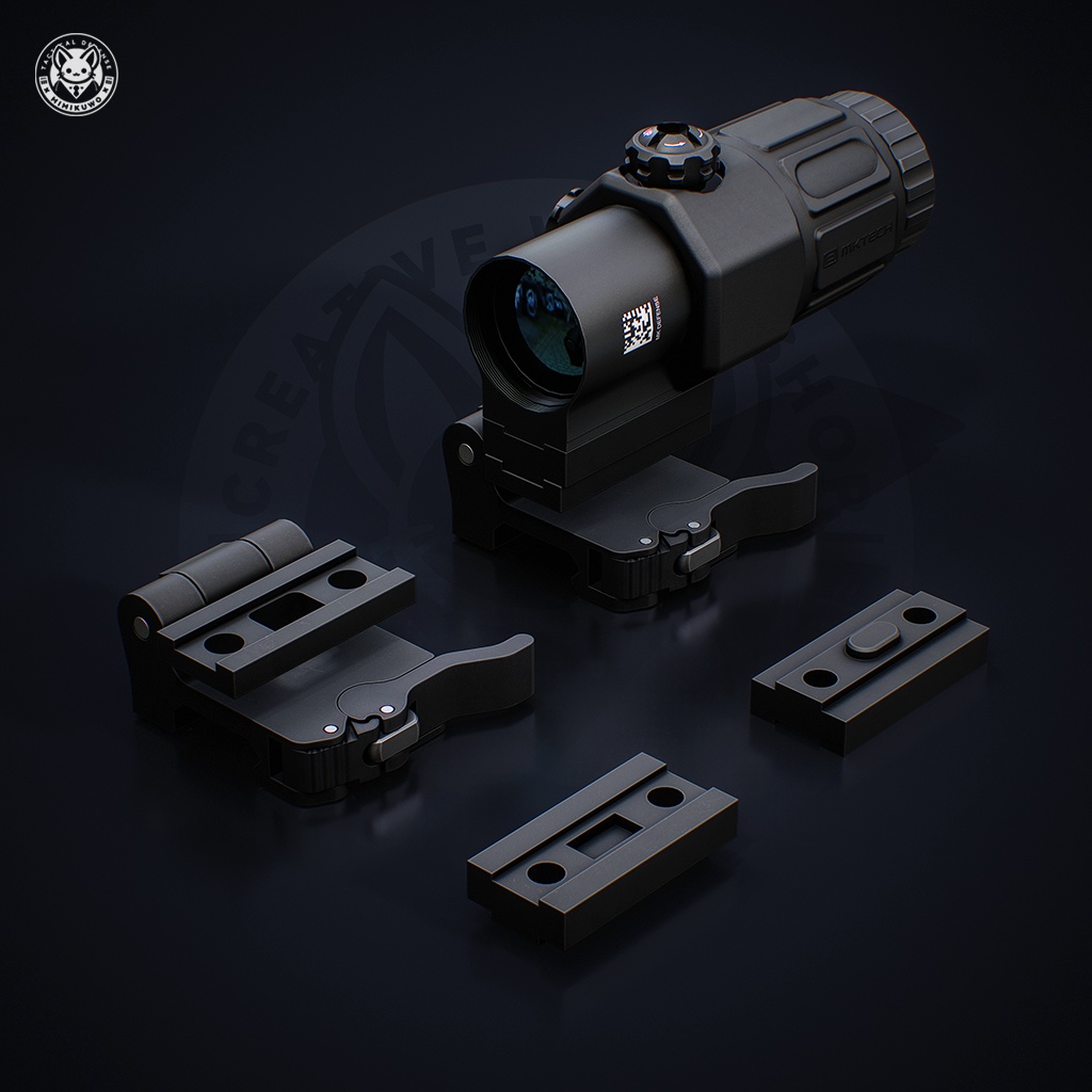 【3Dモデル・VRChat想定】EXPS3 + G33 照準器 Pack | Expansion | Low-poly - v1.0