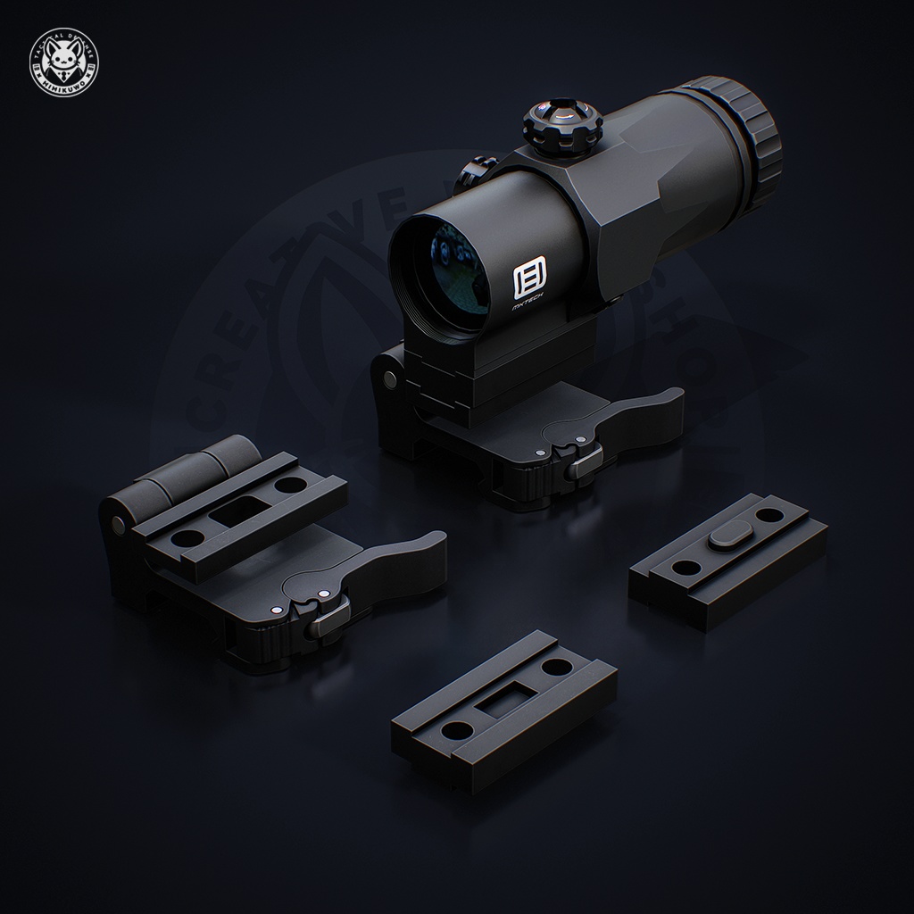 【3Dモデル・VRChat想定】 Red Dot T2 + G30 照準器 Pack | Expansion | Low-poly - v1.0