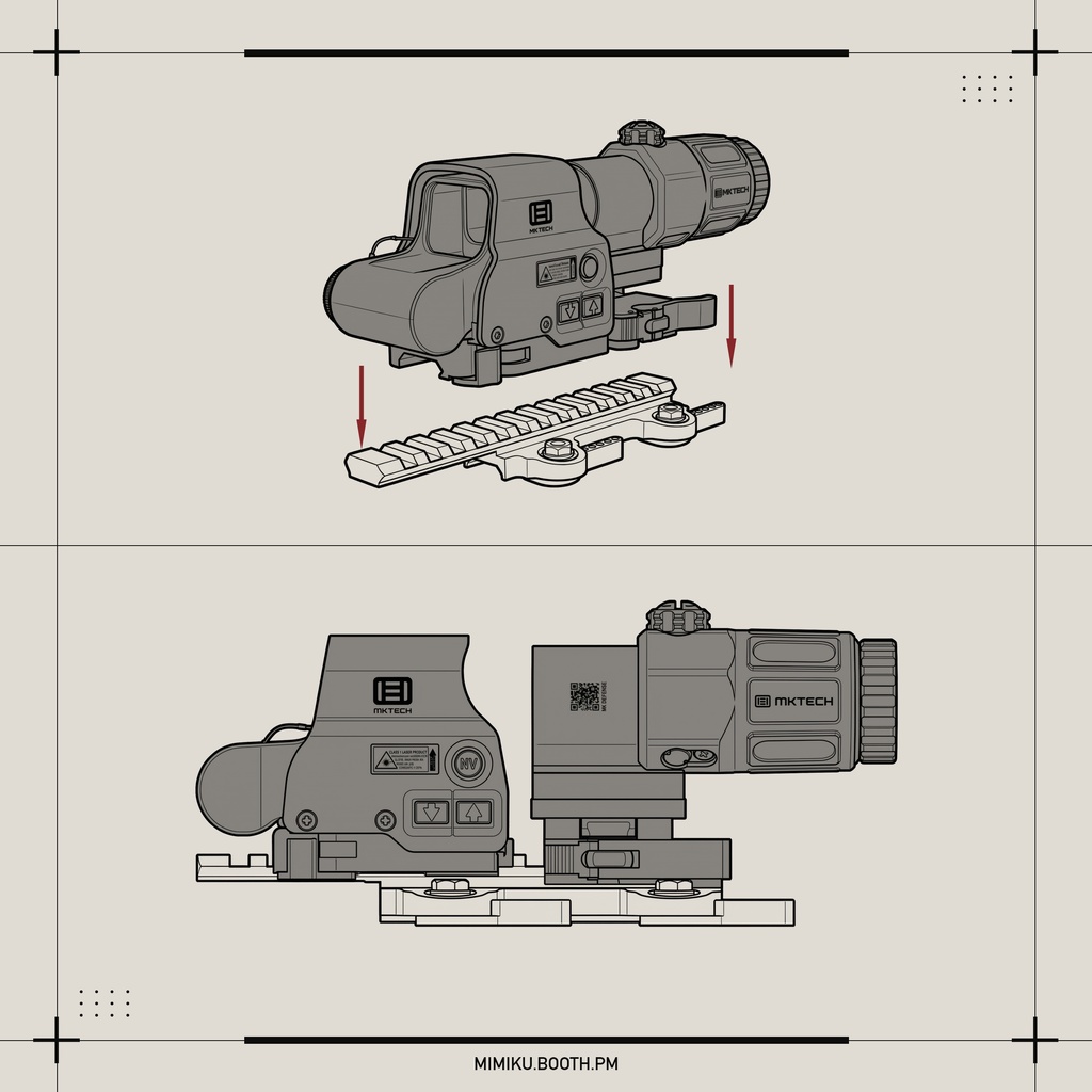 【3Dモデル】 LT101 RISER ライザー | Expansion | Low-poly