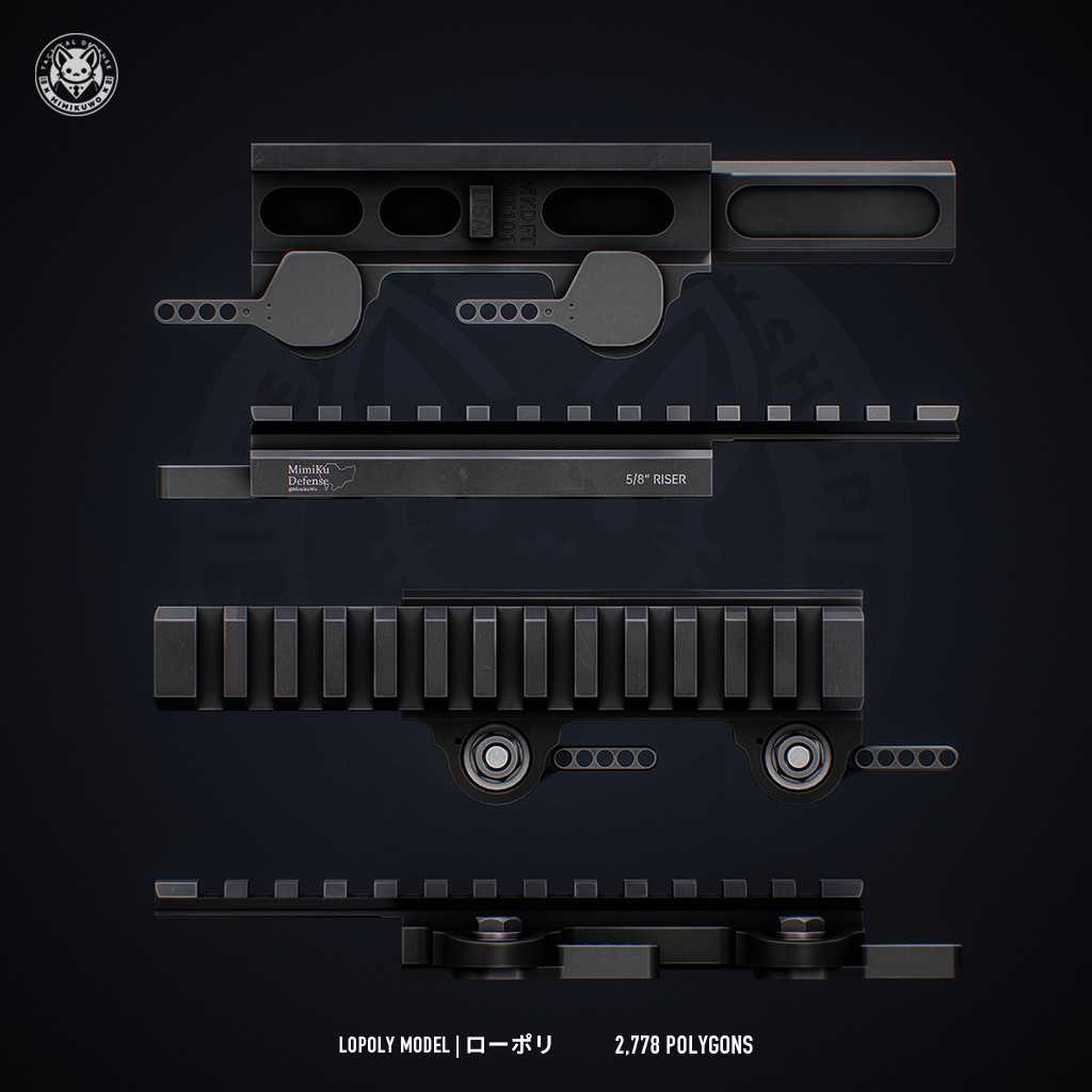 【3Dモデル】 LT101 RISER ライザー | Expansion | Low-poly