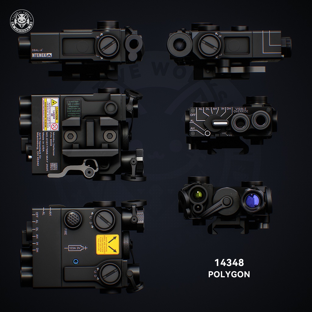 【3Dモデル・VRChat想定】 DBAL-A3 Laser レーザー | Expansion | Low-poly