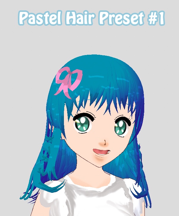 Pastel VRoid Hair Preset  #1
