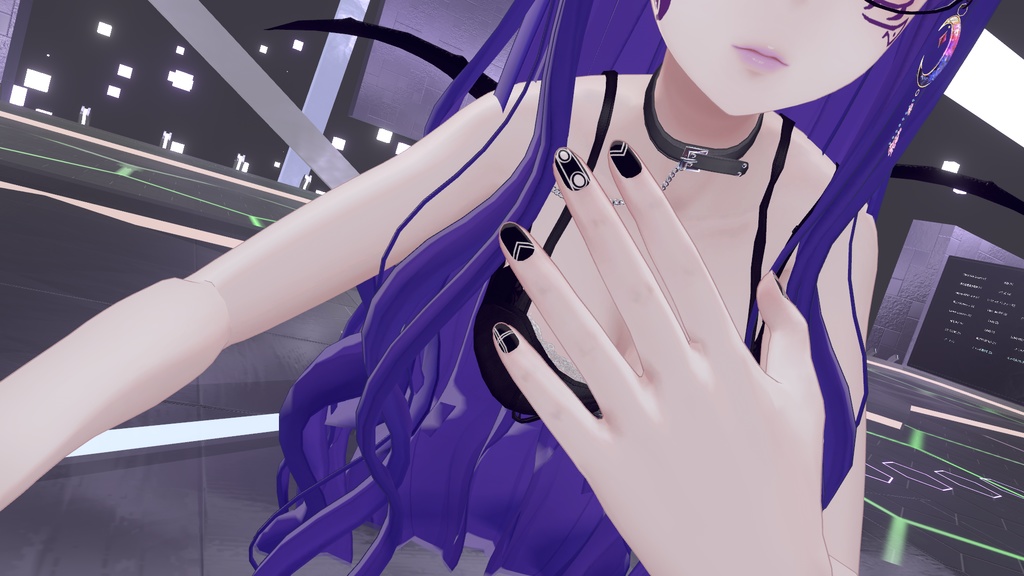 [森羅、セレスティア対応]シンプルラインネイルテクスチャ[全９色]