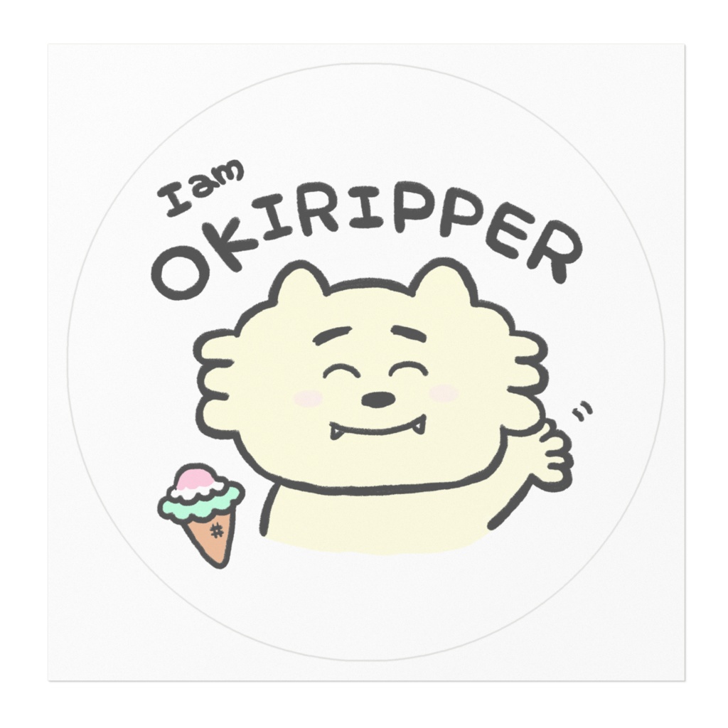 クセが強いシーサーステッカー