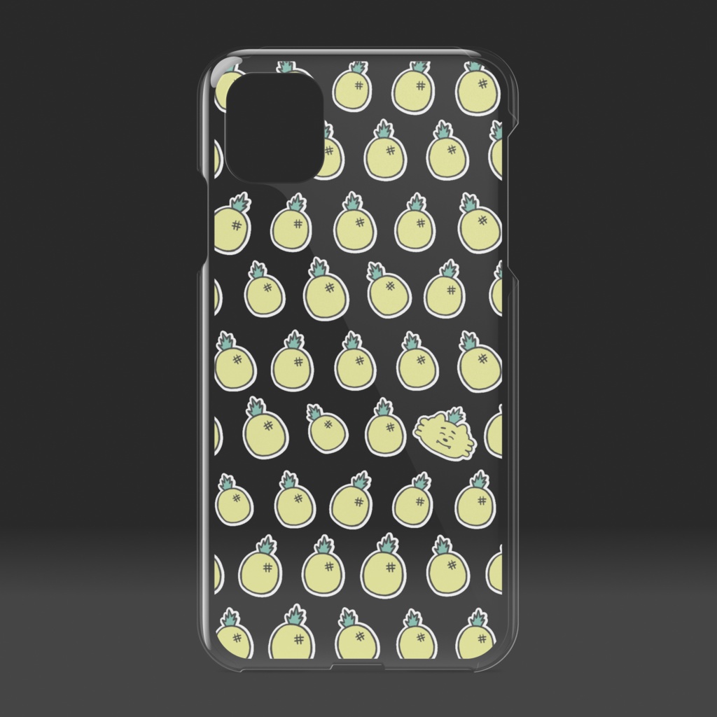 OKIRIP iPhoneケース パイン柄 クリア