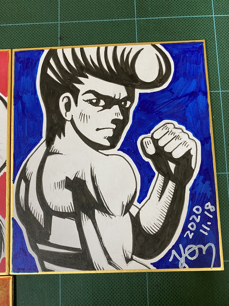 元 テクノスジャパン CGデザイナー Kon氏 オリジナル 描き下ろし 熱血硬派 くにおくん カッティング ステッカー