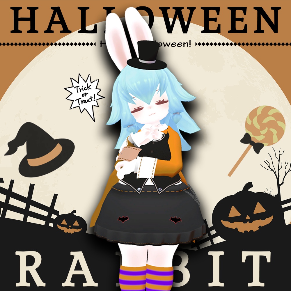 ハロウィンラビット【VRC向け衣装】【ハロウィン】